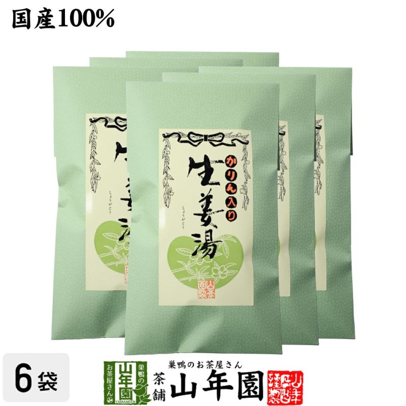 【高知県産生姜】カリン生姜湯【ギフト用外袋】 300g×6袋セット