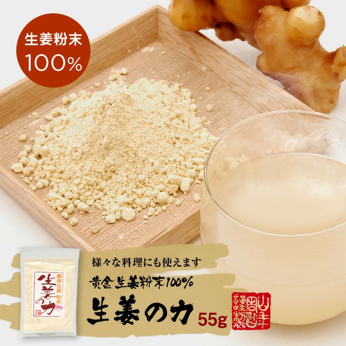 しょうが 粉末 国産 生姜の力 55g×2袋セット