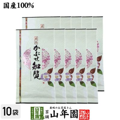 日本茶 お茶 煎茶 茶葉 知覧かぶせ 100g ×10袋セット