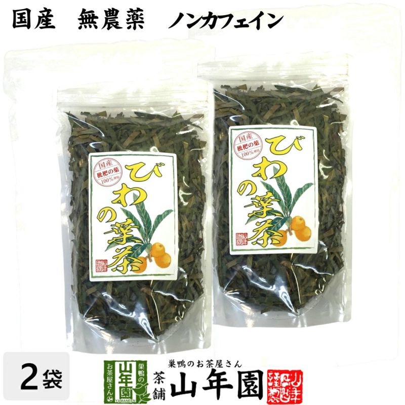 国産 100%】びわ茶 びわの葉茶 100g×2袋セット 無農薬 ノンカフェイン