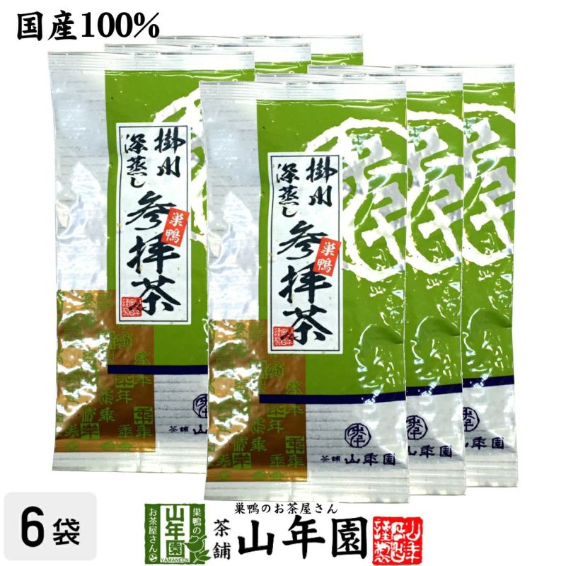 掛川深蒸し茶 巣鴨 参拝茶 100g×6袋セット