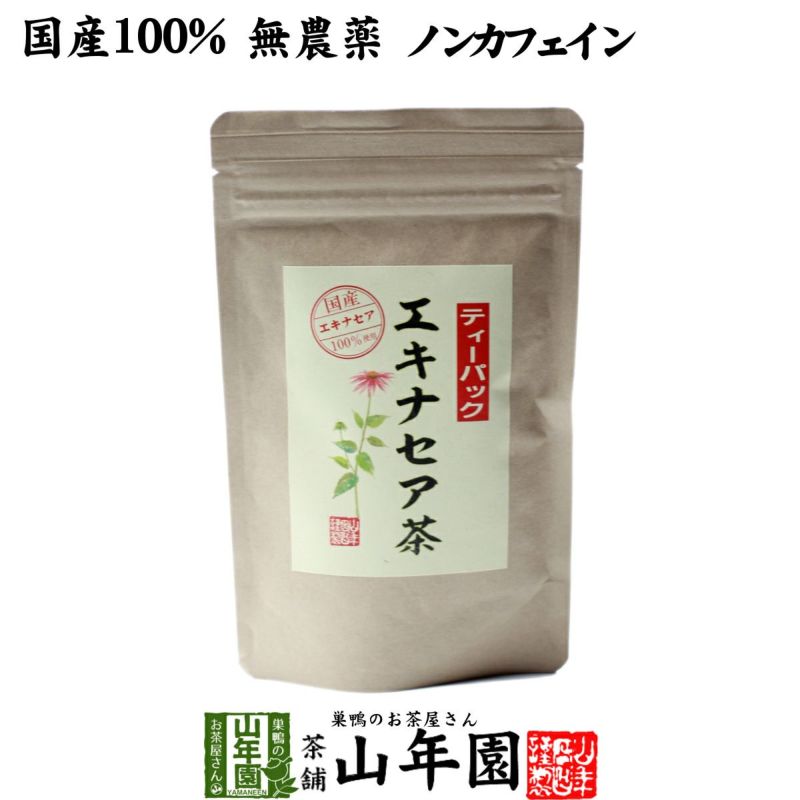 【国産 100%】エキナセア茶 2g×10パック ノンカフェイン 鳥取県または熊本県産 無農薬