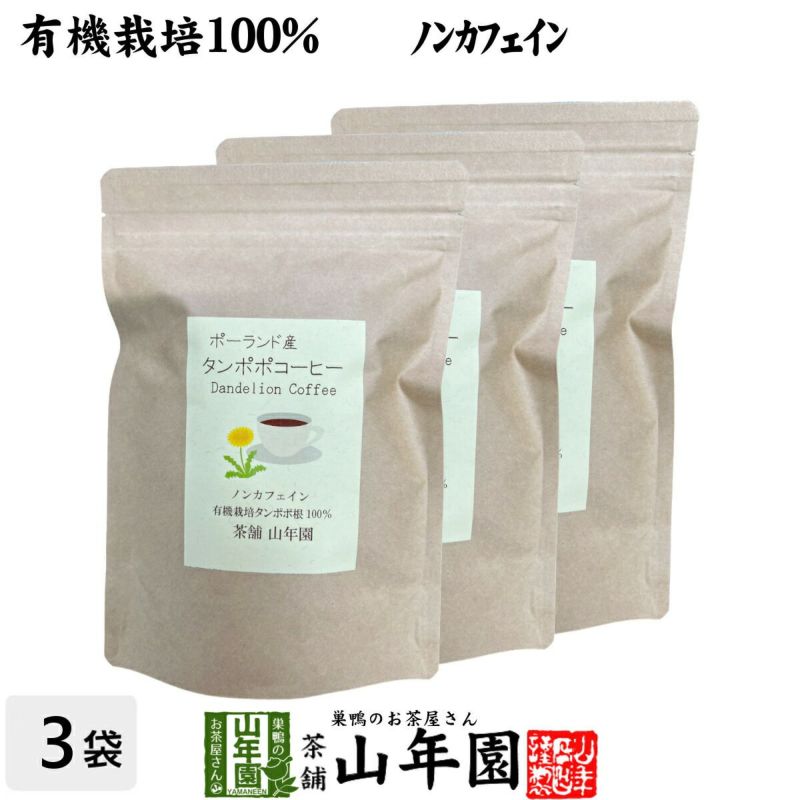 【国産 無農薬 100%】たんぽぽコーヒー 50g×3袋セット 宮崎県産 ノンカフェイン