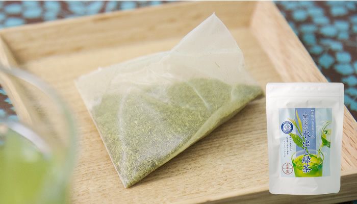 【国産100%】巣鴨のお茶屋さん山年園の水出し緑茶(抹茶入り) ティーパック 10g×15パック×6袋セット