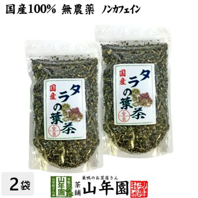 【国産100%】タラの葉茶 無農薬 100g×2袋セット 宮崎県産