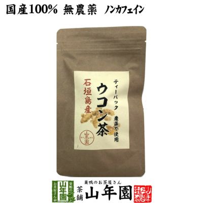 【国産 無農薬 100%】ウコン茶 1.5g×10包 ティーバッグ うこん 沖縄県産 ノンカフェイン