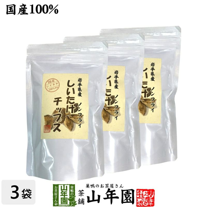 国産 しいたけチップス 30g×3袋 送料無料